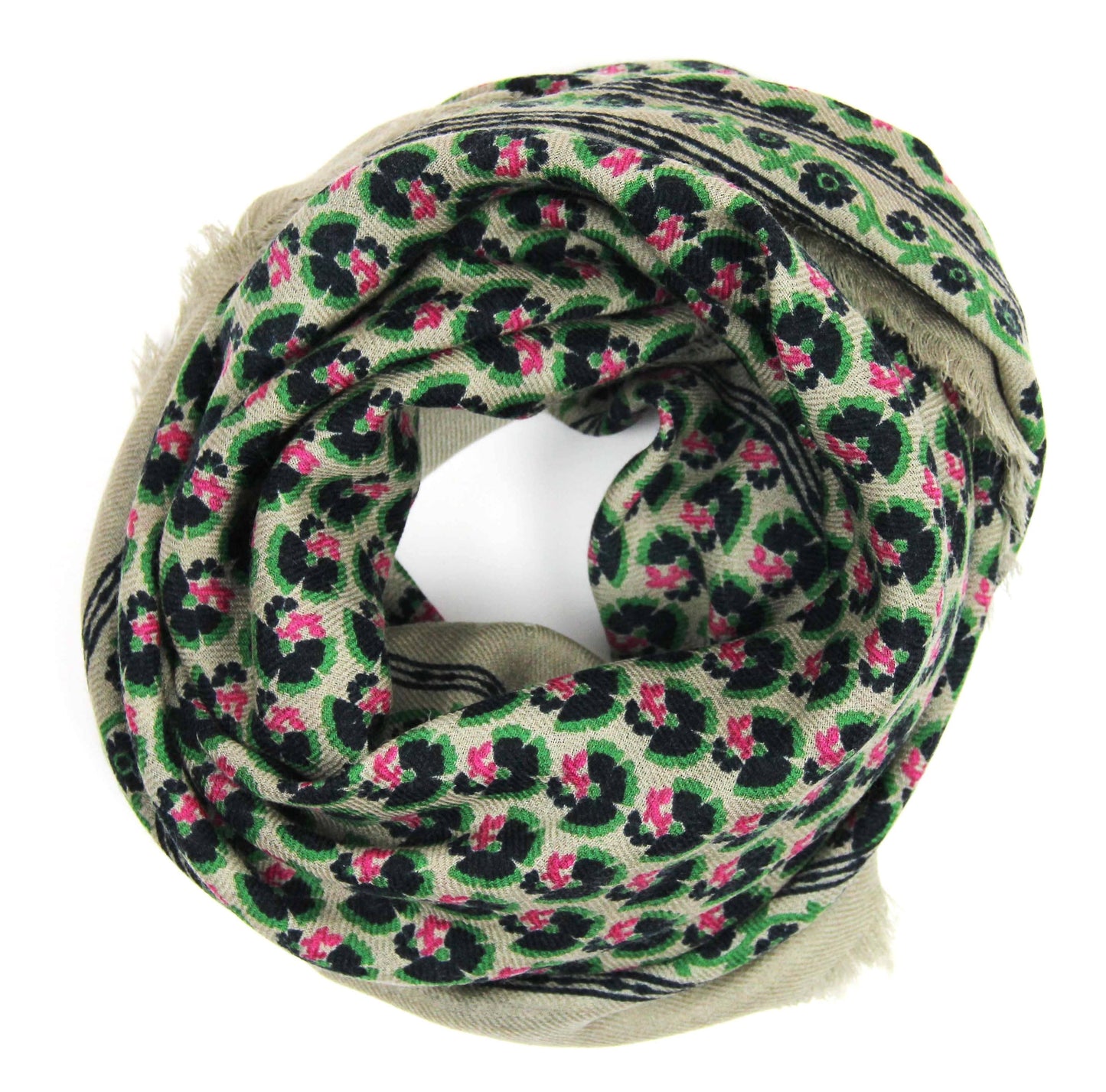 Valentine Floral Wool Scarf