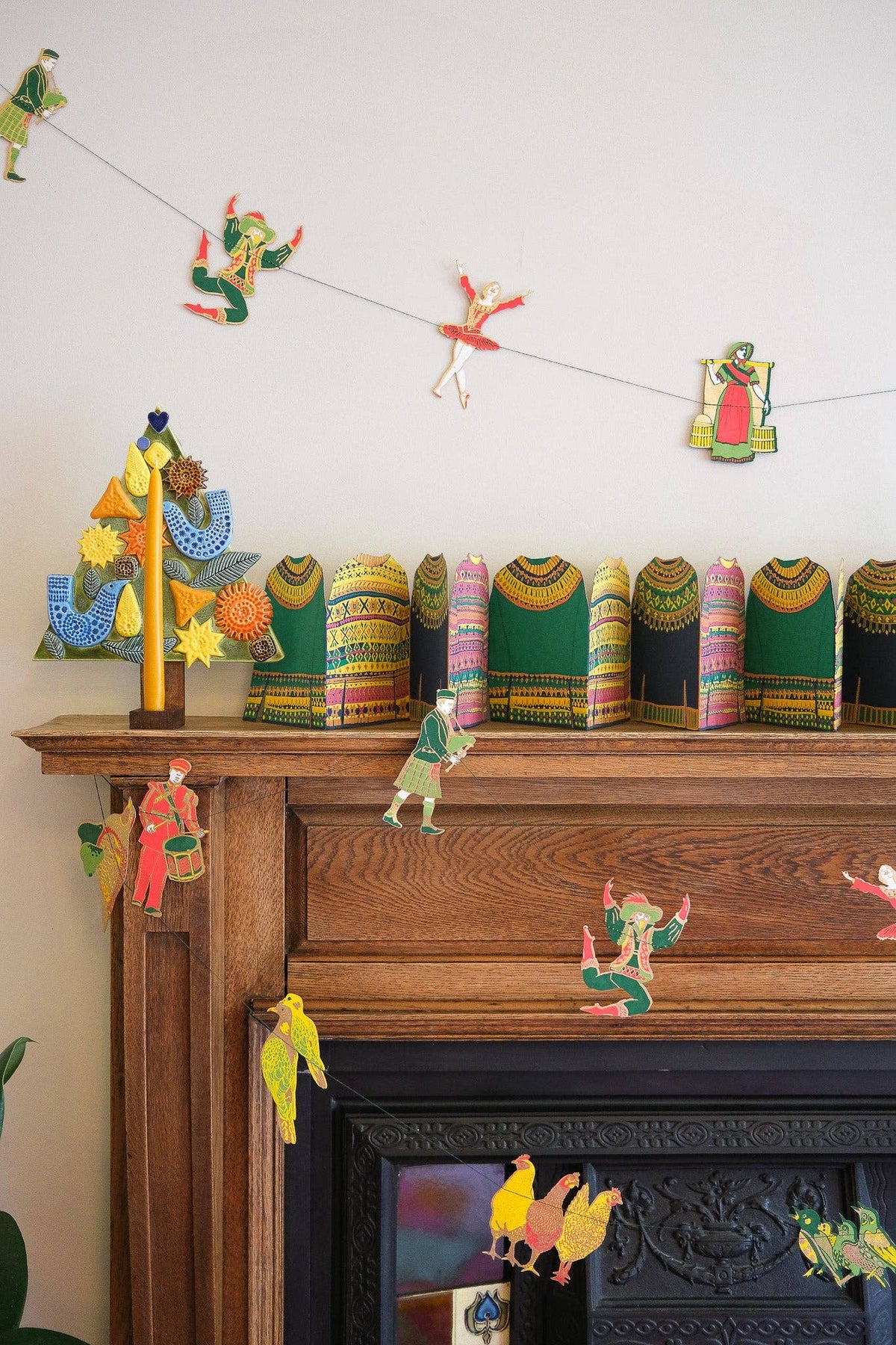 East End Press - 12 Days of Christmas Sewn Garland