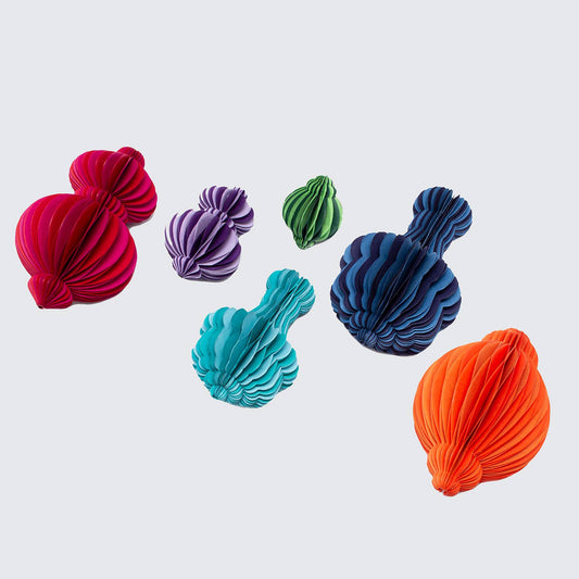 Indian Recycled Paper Fold-Away Decorations