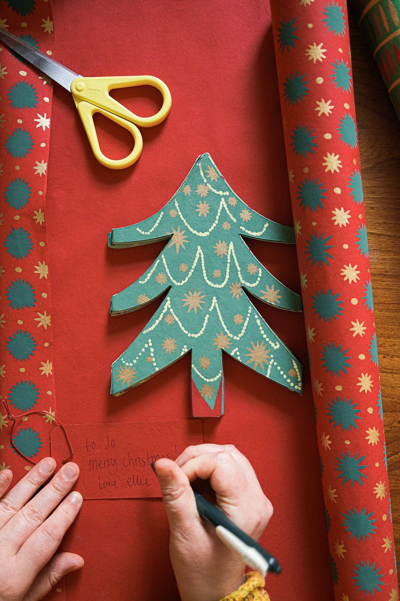 Christmas Trees Concertina Garland