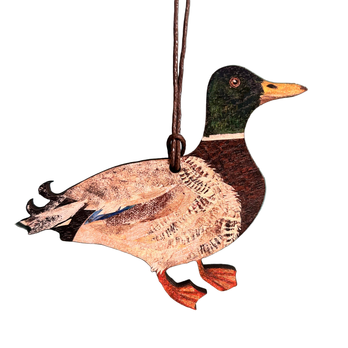 laser cut wooden duck decoration