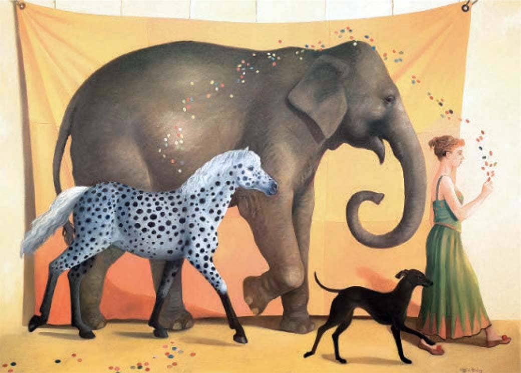 The Lion Tamer's Wife Art Greeting Card