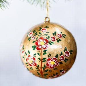indian hand painted christmas decorations