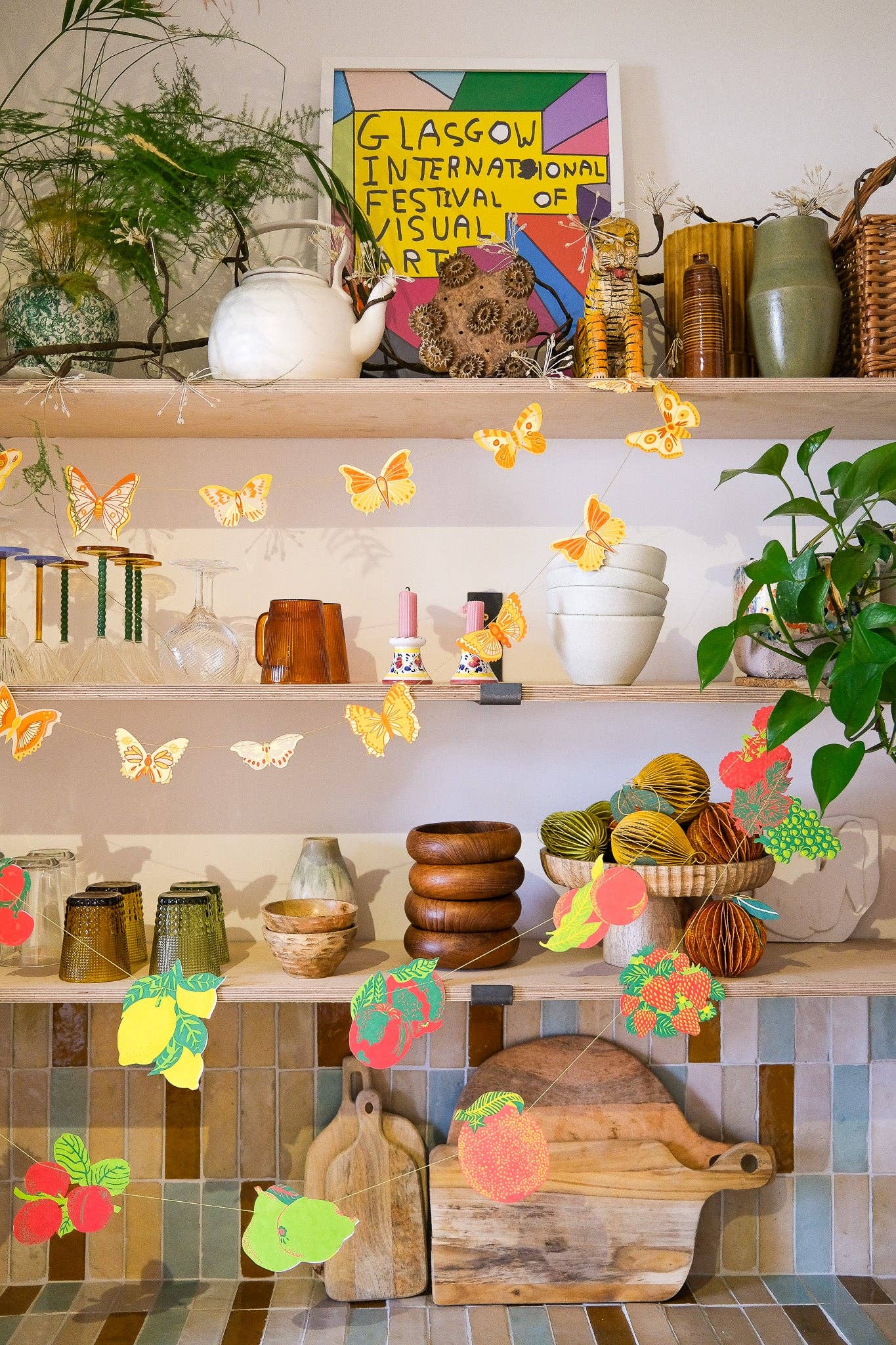 Summer Fruit Paper Garland