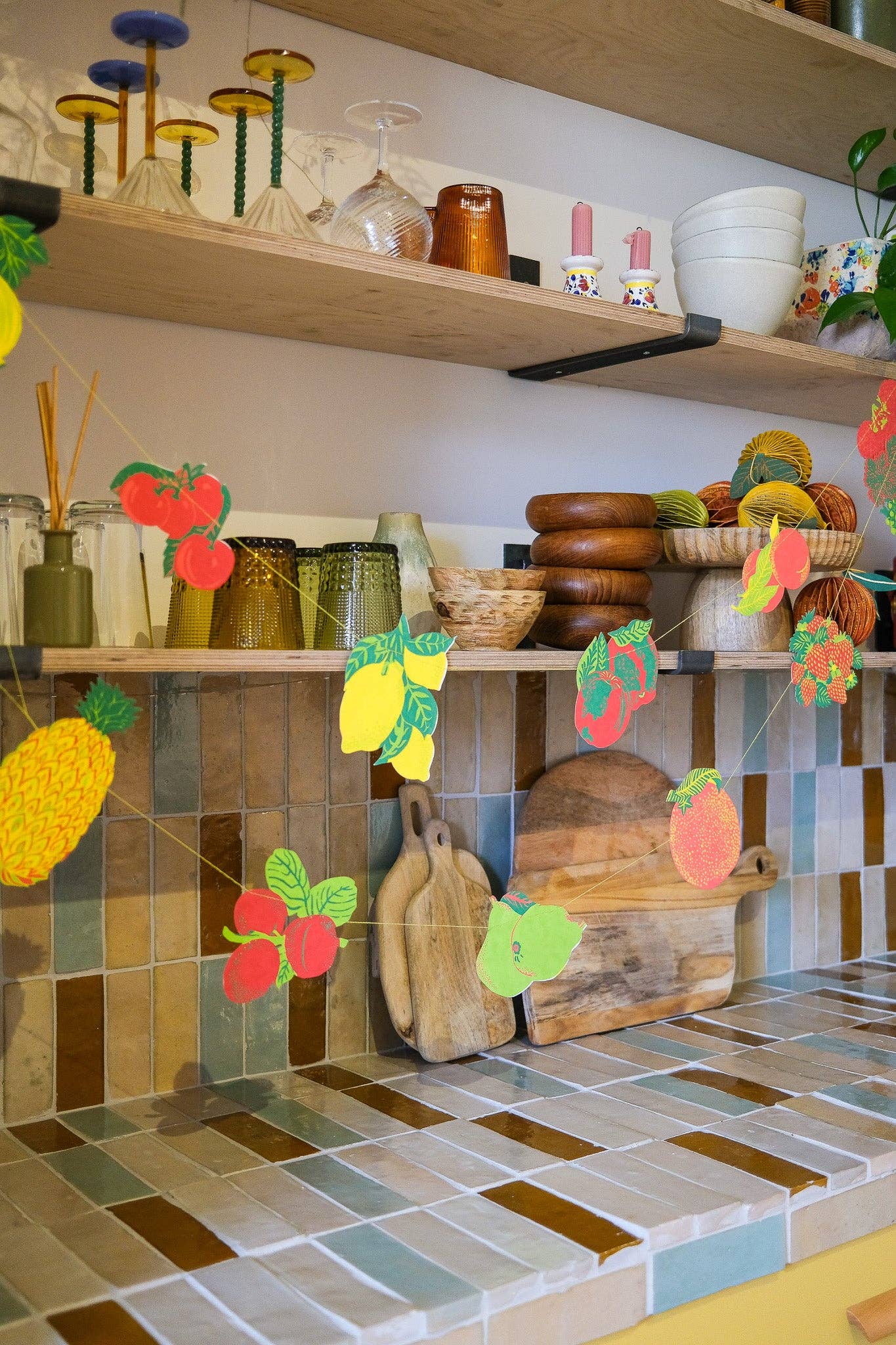 Summer Fruit Paper Garland