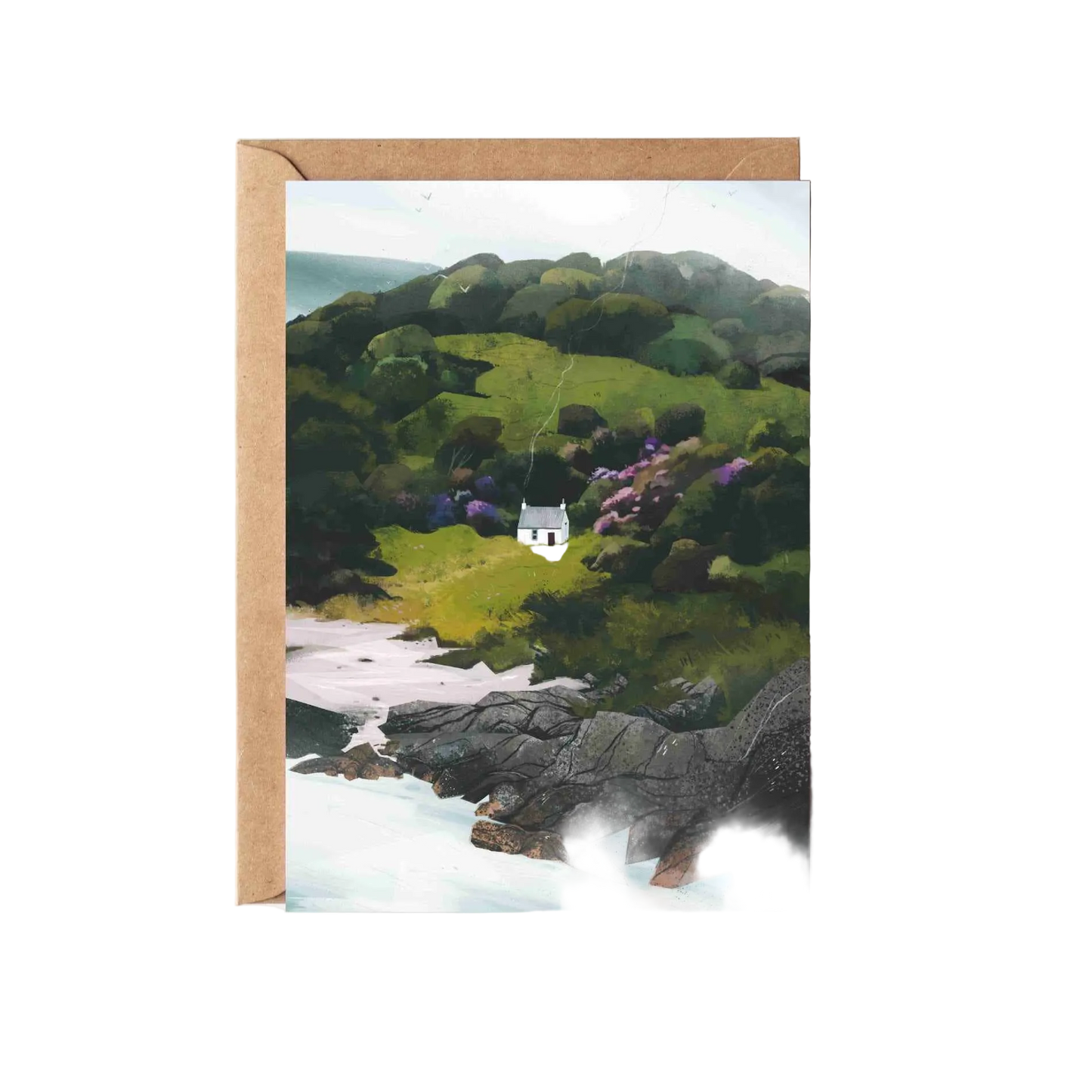 Mull of Kintyre, Cosy Cottage Greeting Card