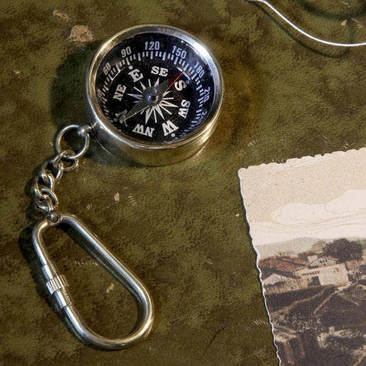 Compass Key Ring