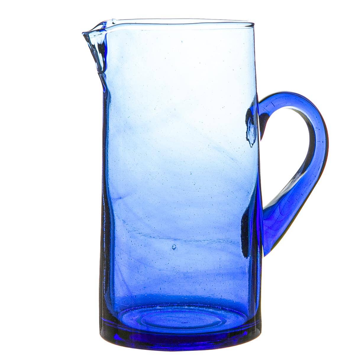 Morrocan Blue Recycled Glass Water Jug