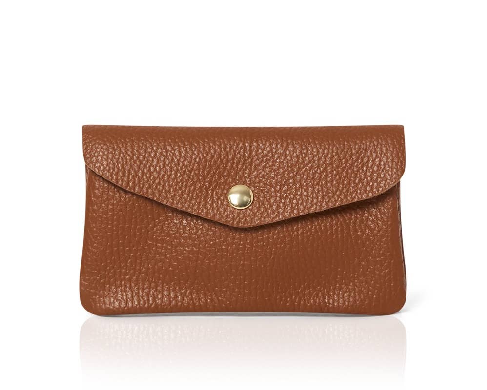 Large Italian Leather Coin Purse