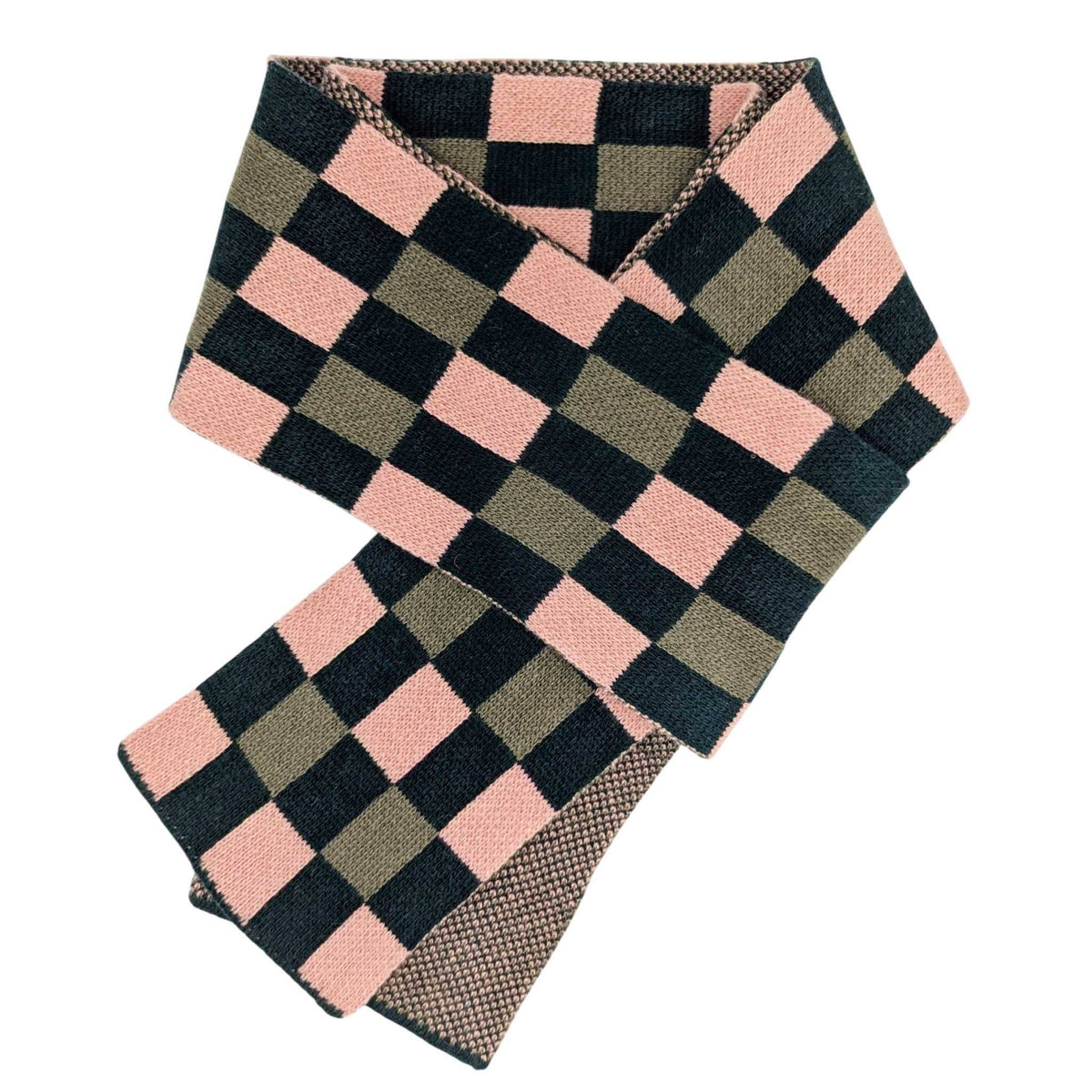Catherine Tough patterned merino lambswool scarf