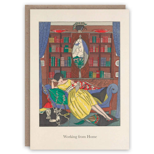 Working from Home Greetings Card