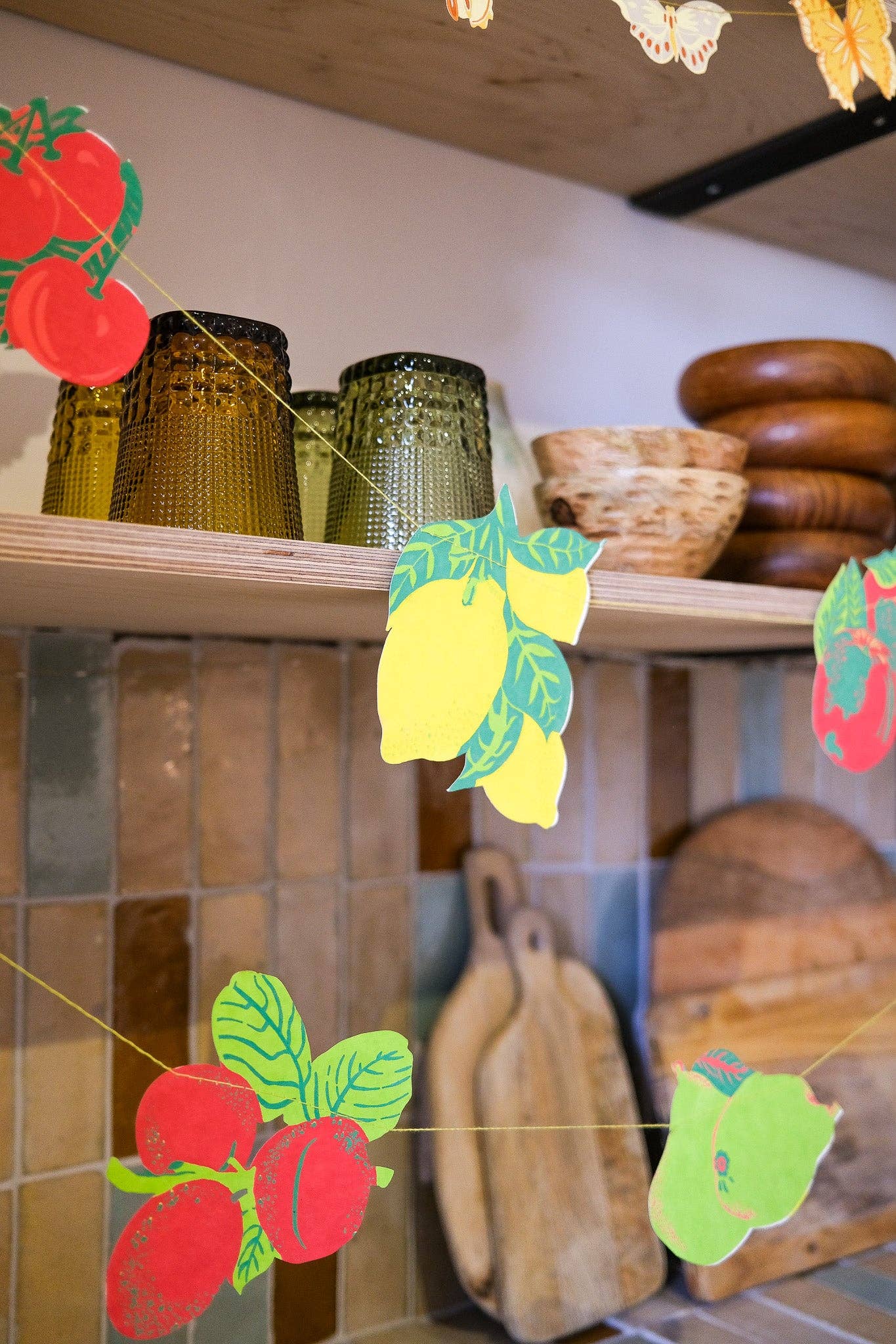 Summer Fruit Paper Garland