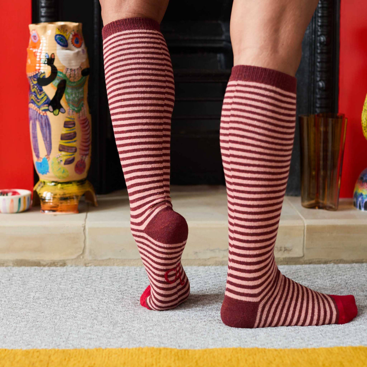 Catherine Tough women's lambswool knee socks
