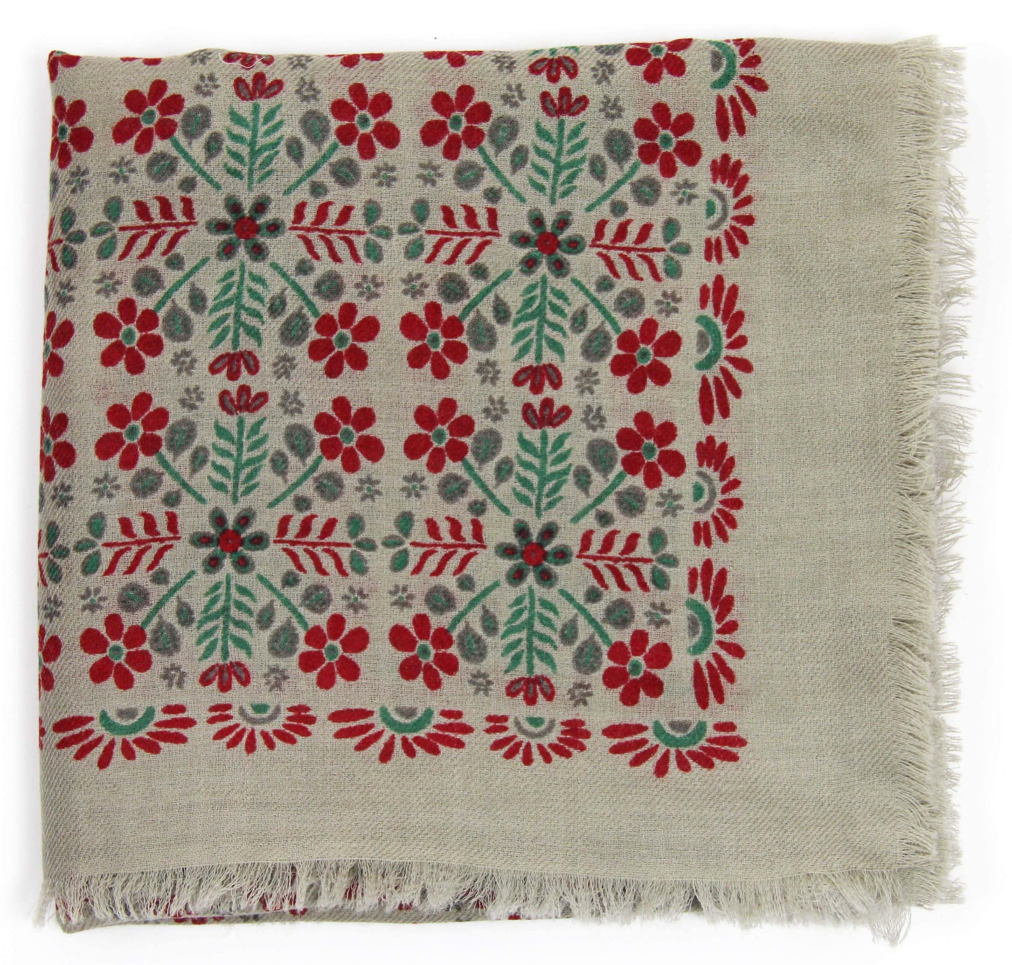 Red Agata Wool Scarf