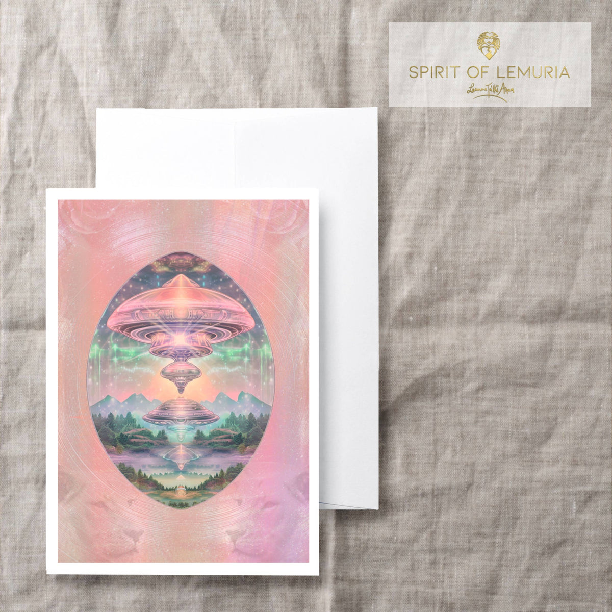 Star Family Vessels card by Spirit of Lemuria, 127 x 178mm, blank inside