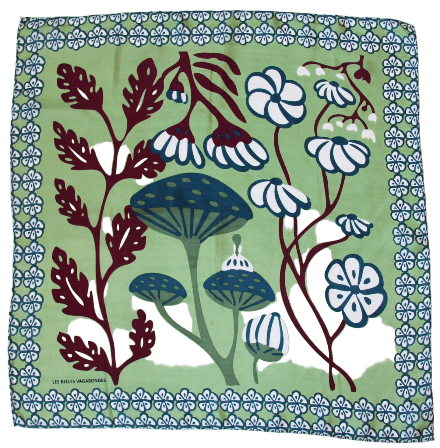 Alice Almond - Mini Sqaure Silk Scarf