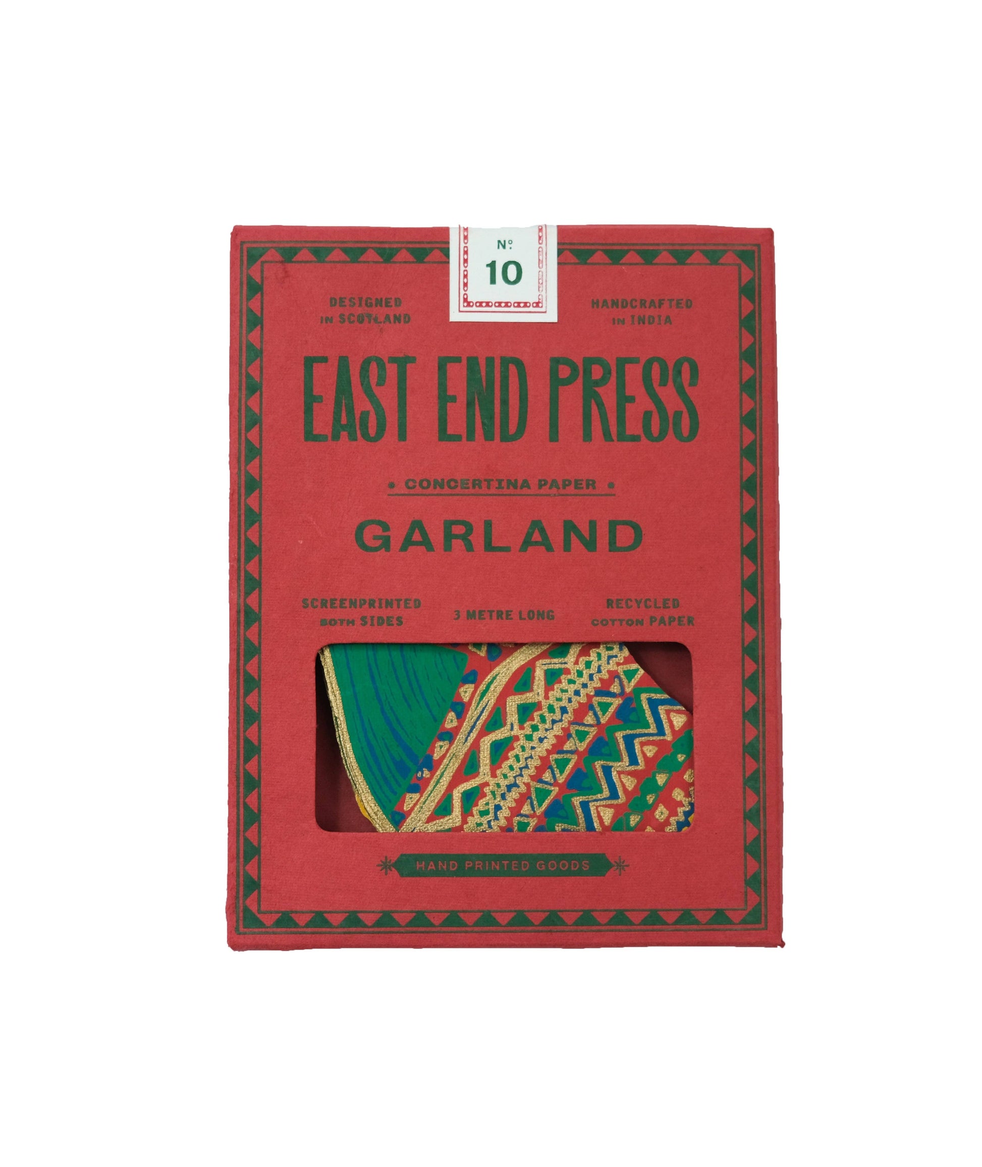 Christmas East End press stockings garland