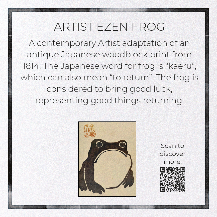 Artist Hoji Frog Greetings Card